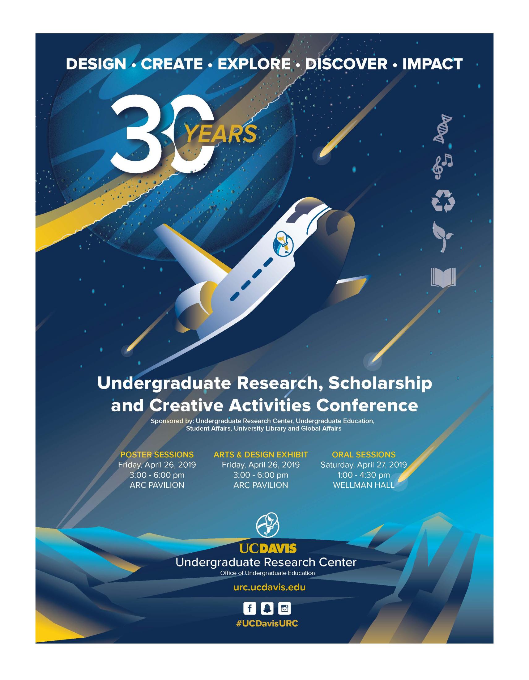 Cover of URC 30th Undergraduate Research Conference Program and Abstract book.