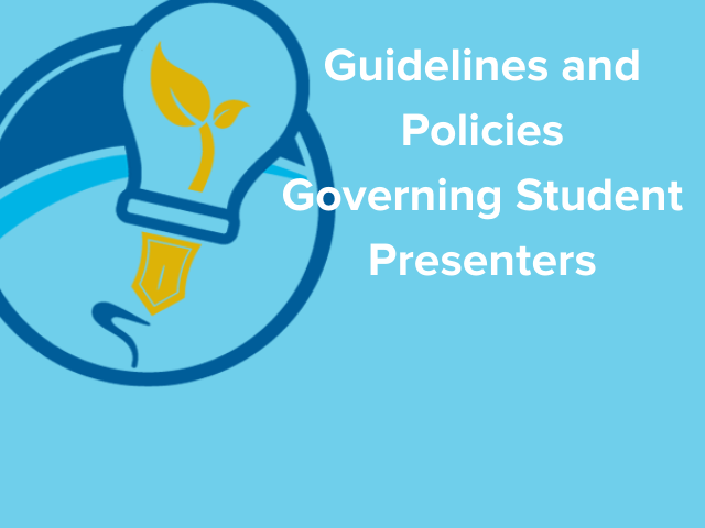 URC logo with the words Guidelines and Policies Governing Student Presenters