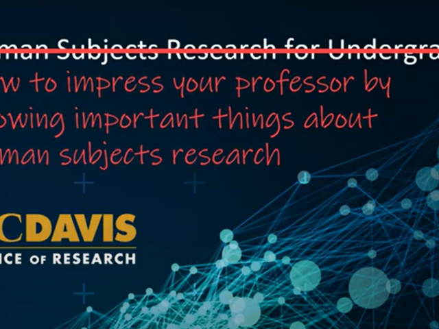 Human Subjects Research and the IRB